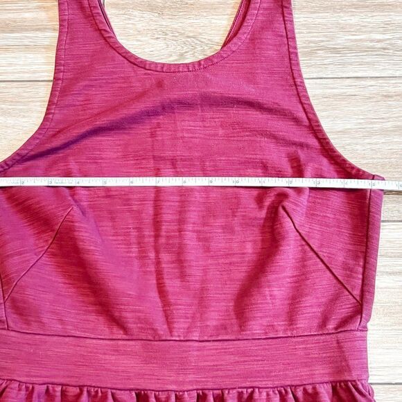 Madewell Burgundy Pierside Zip Back Pockets Dress, Size Small - Picture 7 of 8